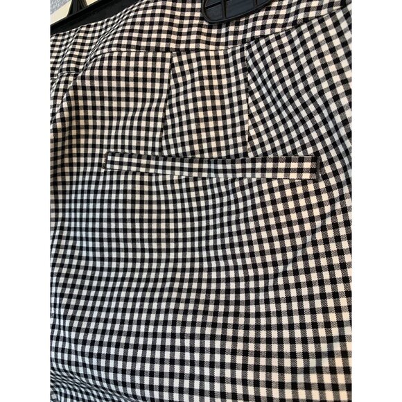 Talbots Gingham Check Side Zip Petite Ankle Pants 16P Cotton Blend NWT 8698 - Picture 4 of 8